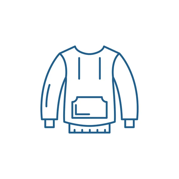 Sportswear line icon concept. Sportbekleidung flaches Vektorsymbol, Zeichen, Umrissdarstellung. — Stockvektor