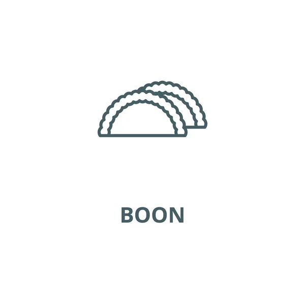 Boon lijn icoon, Vector. Boon outline Sign, concept symbool, platte illustratie — Stockvector