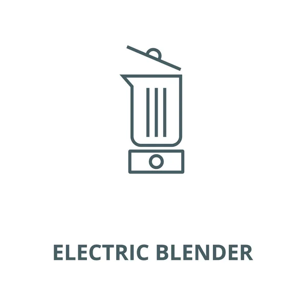 Elektrische blender lijn icoon, Vector. Elektrische blender schets teken, concept symbool, platte illustratie — Stockvector