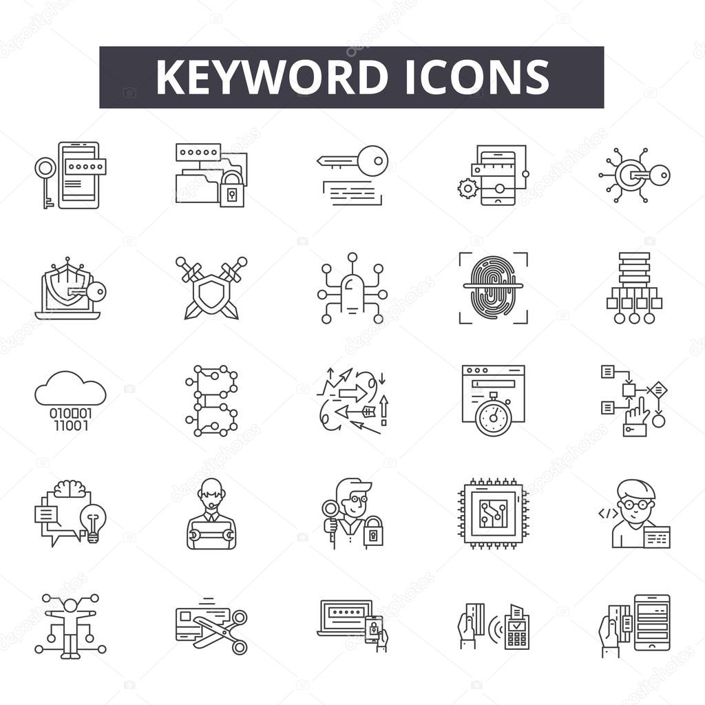 Keyword Line Icons Signs Set Vector Keyword Outline Concept Illustration Keyword Search Web Internet Seo Optimization Premium Vector In Adobe Illustrator Ai Ai Format Encapsulated Postscript Eps Eps Format Keyword Line Icons Signs Set Vector Keyword Outline Concept Illustration Keyword Search Web Internet Seo Optimization Premium Vector In Adobe Illustrator Ai Ai Format Encapsulated Postscript Eps Eps Format