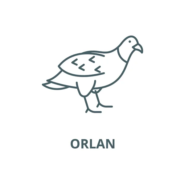 Orlan vector line icon, lineares Konzept, Umrisszeichen, Symbol — Stockvektor