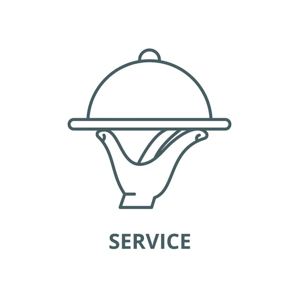 Icono de línea vectorial de servicio, concepto lineal, signo de esquema, símbolo — Vector de stock