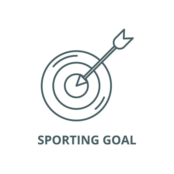 Sporting goal vector line icon, linear concept, outline sign, symbol — Stock Vector