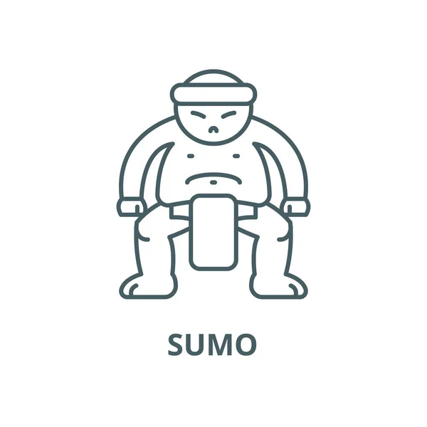 Sumo vector línea icono, concepto lineal, signo de contorno, símbolo — Archivo Imágenes Vectoriales