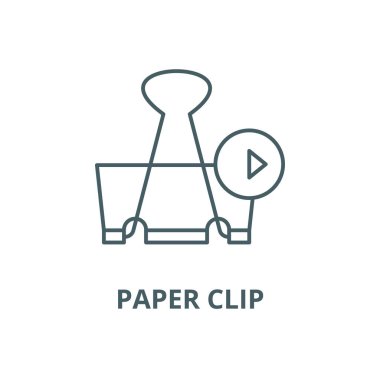 Ataş vektör çizgi simgesi, doğrusal kavram, anahat işareti, sembol