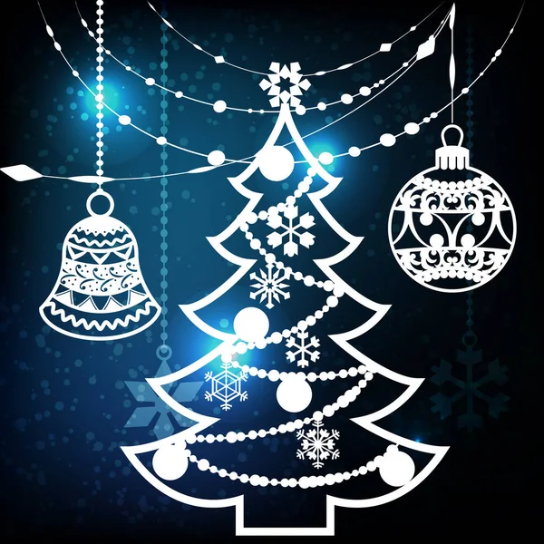 Yeni yıl ve Noel. Lazer kesim için tasarım öğeleri. Dekorasyon kış penceresinde, vitrin, kartpostal, davet için. Parlak arka plan. vektör çizim.
