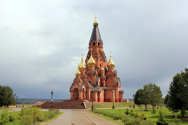 Kathedrale Der Erhöhung Des Heiligen Kreuzes Lesosibrsk Gebiet Krasnojarsk — Stockfoto