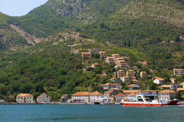 Bay Of Kotor, Perast, Karadağ - 15 Temmuz 2018: Dağ Manzarası