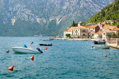 Bay Of Kotor, Perast, Karadağ - 15 Temmuz 2018: Boka Görünümü 