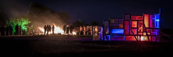 Festival falò di notte — Foto Stock
