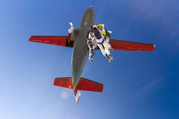 Skydiving Foto Begreppet Aktiv Rekreation — Stockfoto