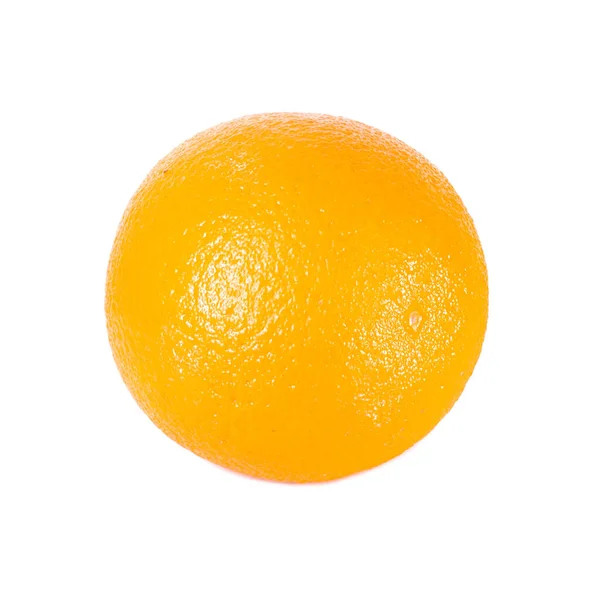 Een Hele Rijpe Helder Oranje Fruit Geïsoleerd Witte Achtergrond — Stockfoto