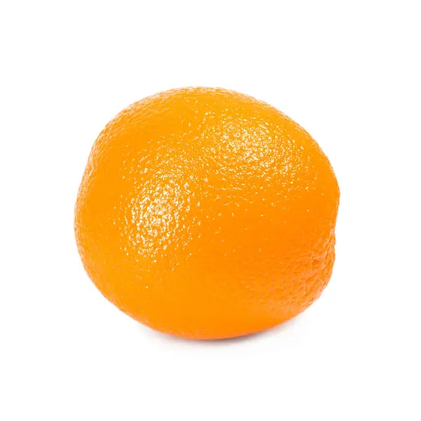 Eine Ganze Reife Leuchtend Orange Frucht Isoliert Auf Weißem Hintergrund — Stockfoto