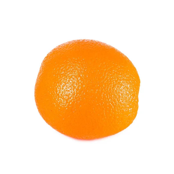 Una Fruta Naranja Brillante Madura Entera Aislada Sobre Fondo Blanco — Foto de Stock