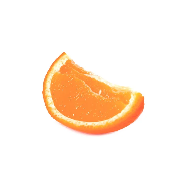 Maturo Luminoso Arancio Frutta Isolato Sfondo Bianco — Foto Stock