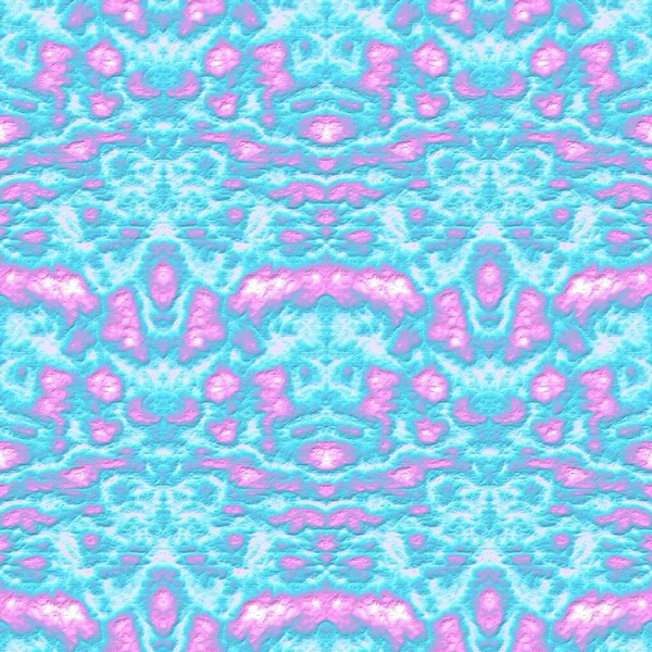デジタルイラスト 立体感のある幾何学的な抽象的なシームレスなパターン ピンクと青の色 — ストック写真
