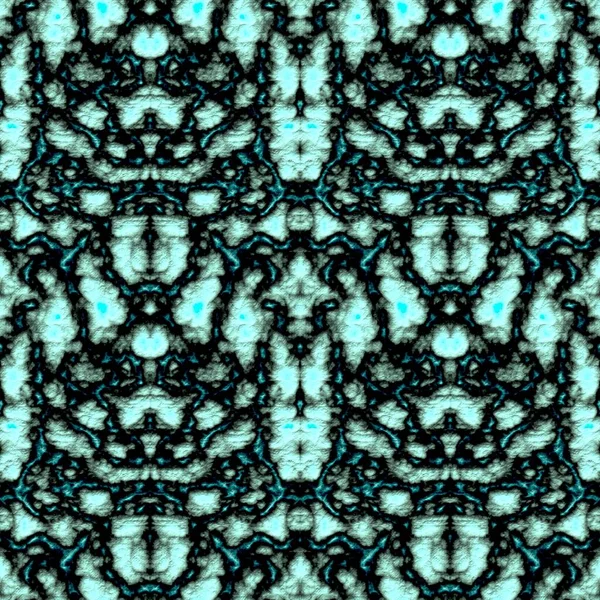 Digital Illustration Geometriskt Abstrakt Sömlöst Mönster Med Relief Effekt Blå — Stockfoto