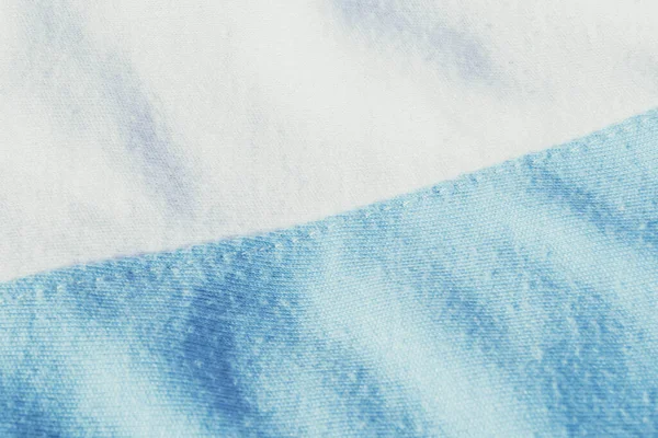 Abstract Achtergrond Linnen Textuur Met Witte Blauwe Stroken — Stockfoto