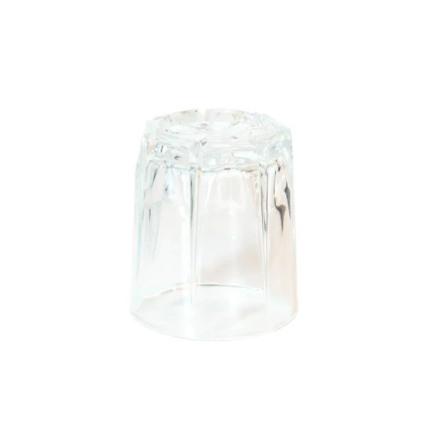 Leeres Transparentes Weinglas Isoliert Auf Weißem Hintergrund — Stockfoto