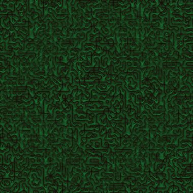 Yeşil ve kahverengi tonlarda kusursuz soyut desen