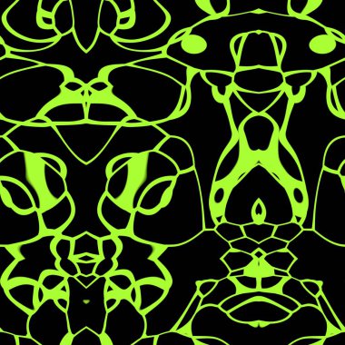 Kireç ve siyah tonlarda kusursuz soyut desen