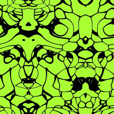 Kireç ve siyah tonlarda kusursuz soyut desen