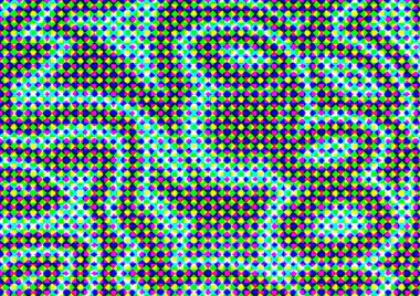 Pop sanat tarzında deseni olan soyut parlak arkaplan, hediye kartları için renkli arkaplan, web sitesi, kartpostallar, iç tasarım, çıkartmalar, ambalaj kağıdı, reklamcılık