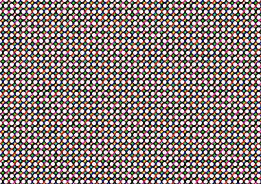 Pop sanat tarzında deseni olan soyut parlak arkaplan, hediye kartları için renkli arkaplan, web sitesi, kartpostallar, iç tasarım, çıkartmalar, ambalaj kağıdı, reklamcılık