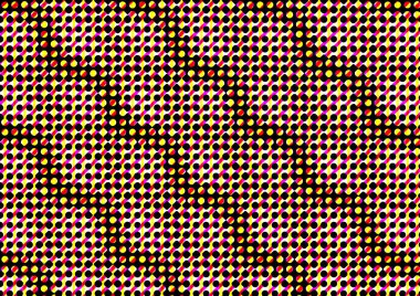 Pop sanat tarzında deseni olan soyut parlak arkaplan, hediye kartları için renkli arkaplan, web sitesi, kartpostallar, iç tasarım, çıkartmalar, ambalaj kağıdı, reklamcılık