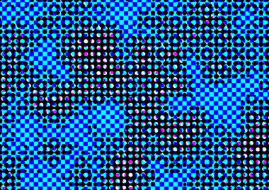 Pop sanat tarzında deseni olan soyut parlak arkaplan, hediye kartları için renkli arkaplan, web sitesi, kartpostallar, iç tasarım, çıkartmalar, ambalaj kağıdı, reklamcılık