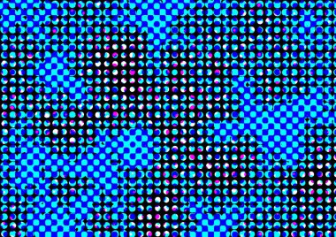 Pop sanat tarzında deseni olan soyut parlak arkaplan, hediye kartları için renkli arkaplan, web sitesi, kartpostallar, iç tasarım, çıkartmalar, ambalaj kağıdı, reklamcılık