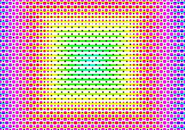 Pop sanat tarzında deseni olan soyut parlak arkaplan, hediye kartları için renkli arkaplan, web sitesi, kartpostallar, iç tasarım, çıkartmalar, ambalaj kağıdı, reklamcılık