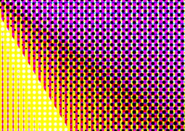 Pop sanat tarzında deseni olan soyut parlak arkaplan, hediye kartları için renkli arkaplan, web sitesi, kartpostallar, iç tasarım, çıkartmalar, ambalaj kağıdı, reklamcılık