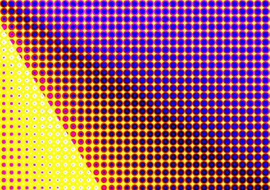 Pop sanat tarzında deseni olan soyut parlak arkaplan, hediye kartları için renkli arkaplan, web sitesi, kartpostallar, iç tasarım, çıkartmalar, ambalaj kağıdı, reklamcılık