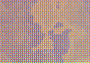 Pop sanat tarzında deseni olan soyut parlak arkaplan, hediye kartları için renkli arkaplan, web sitesi, kartpostallar, iç tasarım, çıkartmalar, ambalaj kağıdı, reklamcılık