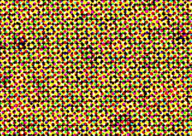 Pop sanat tarzında deseni olan soyut parlak arkaplan, hediye kartları için renkli arkaplan, web sitesi, kartpostallar, iç tasarım, çıkartmalar, ambalaj kağıdı, reklamcılık