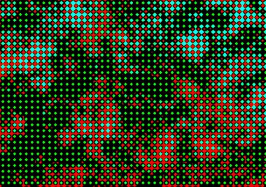 Pop sanat tarzında deseni olan soyut parlak arkaplan, hediye kartları için renkli arkaplan, web sitesi, kartpostallar, iç tasarım, çıkartmalar, ambalaj kağıdı, reklamcılık