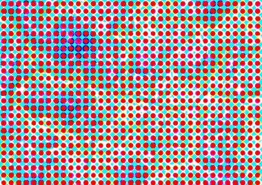 Pop sanat tarzında deseni olan soyut parlak arkaplan, hediye kartları için renkli arkaplan, web sitesi, kartpostallar, iç tasarım, çıkartmalar, ambalaj kağıdı, reklamcılık