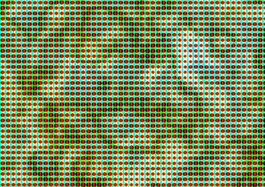 Pop sanat tarzında deseni olan soyut parlak arkaplan, hediye kartları için renkli arkaplan, web sitesi, kartpostallar, iç tasarım, çıkartmalar, ambalaj kağıdı, reklamcılık