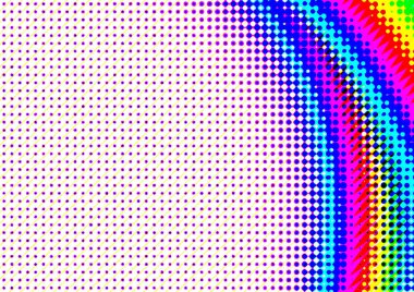 Pop sanat tarzında deseni olan soyut parlak arkaplan, hediye kartları için renkli arkaplan, web sitesi, kartpostallar, iç tasarım, çıkartmalar, ambalaj kağıdı, reklamcılık