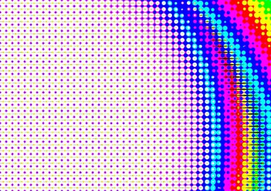 Pop sanat tarzında deseni olan soyut parlak arkaplan, hediye kartları için renkli arkaplan, web sitesi, kartpostallar, iç tasarım, çıkartmalar, ambalaj kağıdı, reklamcılık