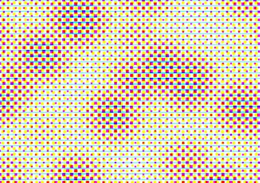 Pop sanat tarzında deseni olan soyut parlak arkaplan, hediye kartları için renkli arkaplan, web sitesi, kartpostallar, iç tasarım, çıkartmalar, ambalaj kağıdı, reklamcılık