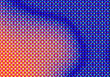 Pop sanat tarzında deseni olan soyut parlak arkaplan, hediye kartları için renkli arkaplan, web sitesi, kartpostallar, iç tasarım, çıkartmalar, ambalaj kağıdı, reklamcılık