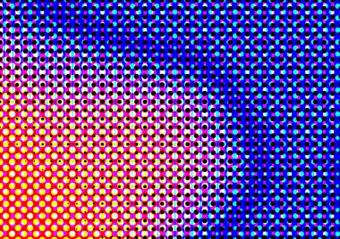 Pop sanat tarzında deseni olan soyut parlak arkaplan, hediye kartları için renkli arkaplan, web sitesi, kartpostallar, iç tasarım, çıkartmalar, ambalaj kağıdı, reklamcılık