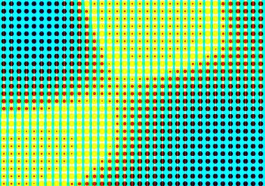 Pop sanat tarzında deseni olan soyut parlak arkaplan, hediye kartları için renkli arkaplan, web sitesi, kartpostallar, iç tasarım, çıkartmalar, ambalaj kağıdı, reklamcılık