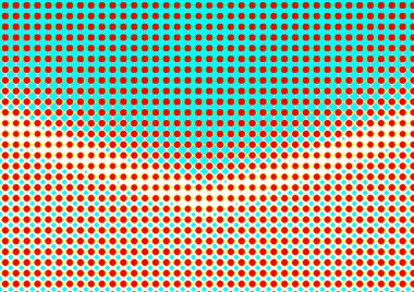 Pop sanat tarzında deseni olan soyut parlak arkaplan, hediye kartları için renkli arkaplan, web sitesi, kartpostallar, iç tasarım, çıkartmalar, ambalaj kağıdı, reklamcılık