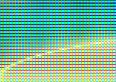 Pop sanat tarzında deseni olan soyut parlak arkaplan, hediye kartları için renkli arkaplan, web sitesi, kartpostallar, iç tasarım, çıkartmalar, ambalaj kağıdı, reklamcılık