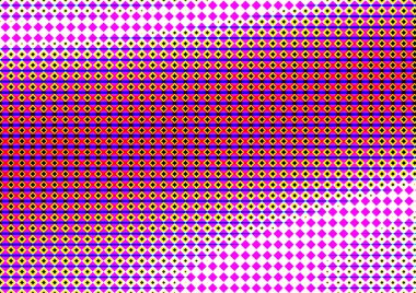 Pop sanat tarzında deseni olan soyut parlak arkaplan, hediye kartları için renkli arkaplan, web sitesi, kartpostallar, iç tasarım, çıkartmalar, ambalaj kağıdı, reklamcılık