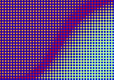 Pop sanat tarzında deseni olan soyut parlak arkaplan, hediye kartları için renkli arkaplan, web sitesi, kartpostallar, iç tasarım, çıkartmalar, ambalaj kağıdı, reklamcılık