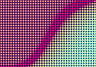 Pop sanat tarzında deseni olan soyut parlak arkaplan, hediye kartları için renkli arkaplan, web sitesi, kartpostallar, iç tasarım, çıkartmalar, ambalaj kağıdı, reklamcılık